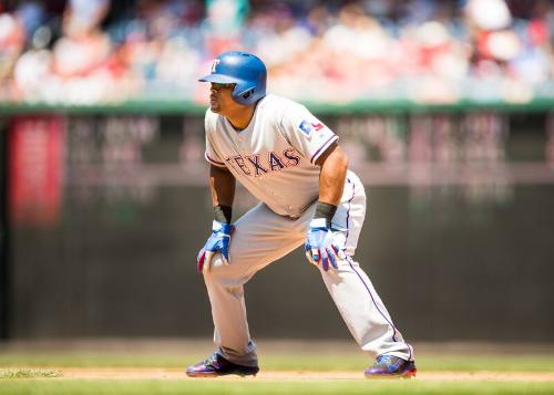 Adrian Beltre on Base photograph, 2017 June 10