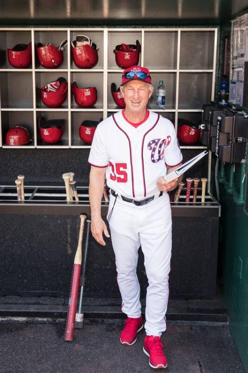 Chris Speier in the Dugout photograph, 2017 June 10