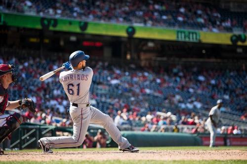 Robinson Chirinos Hitting Home Run photograph, 2017 June 10