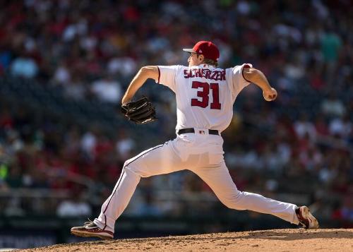 Max Scherzer Pitching photograph, 2017 June 11