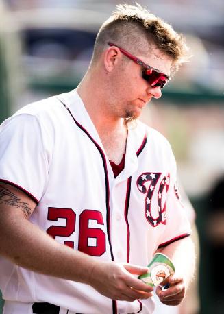 Adam Lind in the Dugout photograph, 2017 June 11