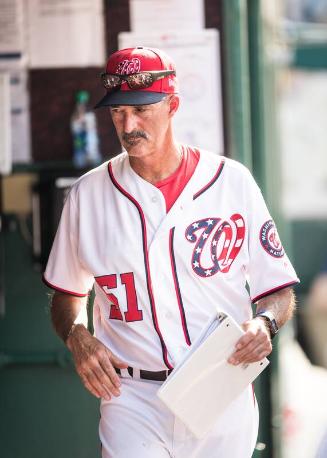 Mike Maddux in the Dugout photograph, 2017 June 11