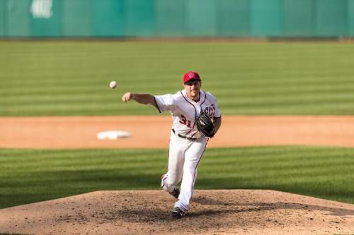 Max Scherzer Pitching photograph, 2017 June 11