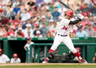 Bryce Harper Batting photograph, 2017 June 11