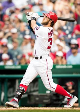 Bryce Harper Batting photograph, 2017 June 11