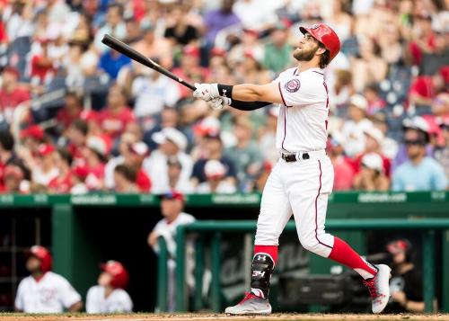 Bryce Harper Batting photograph, 2017 June 11