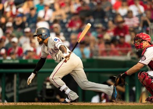 Delino DeShields Batting photograph, 2017 June 11