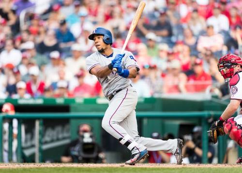 Elvis Andrus Batting photograph, 2017 June 11