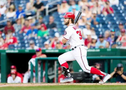 Bryce Harper Batting photograph, 2017 June 11