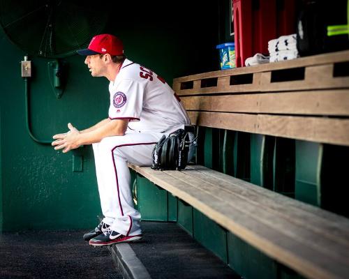 Max Scherzer in the Dugout photograph, 2017 June 11