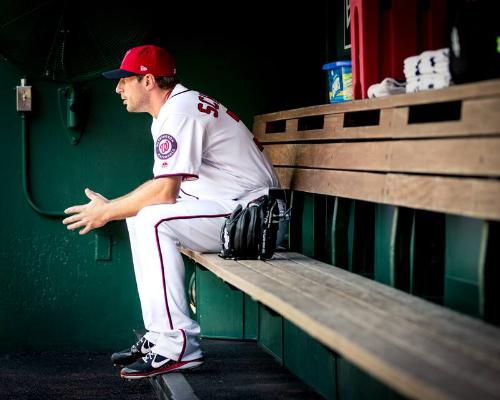 Max Scherzer in the Dugout photograph, 2017 June 11