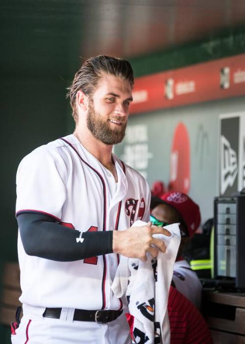 Bryce Harper in the Dugout photograph, 2017 June 11