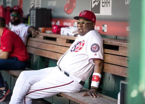 Dusty Baker in the Dugout photograph, 2017 June 11