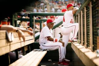 Dusty Baker in the Dugout photograph, 2017 June 11