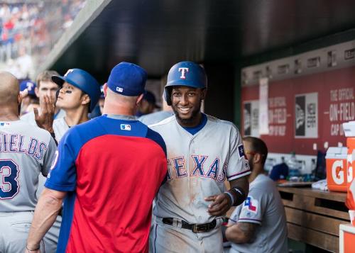 Jurickson Profar in the Dugout photograph, 2017 June 11