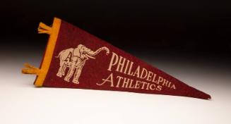 Philadelphia Athletics miniature pennant, 1940-1949