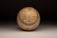 New York Yankees Autographed ball, 1923 July 22