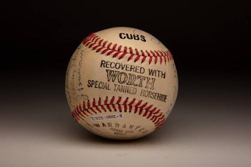 Chicago Cubs Autographed ball, 1943