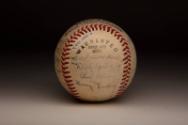 Chicago Cubs Autographed ball, 1943