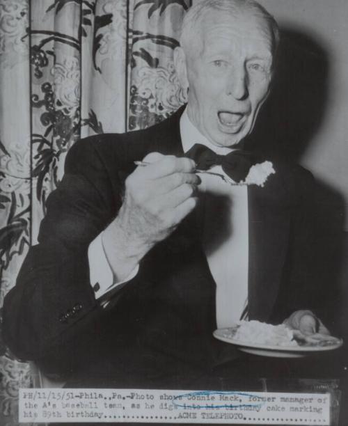 Connie Mack 89th Birthday photograph, 1951 November 15