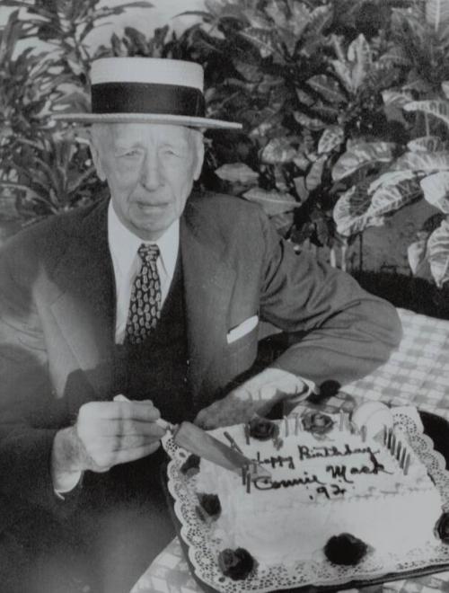 Connie Mack 92nd Birthday photograph, 1954 December 23