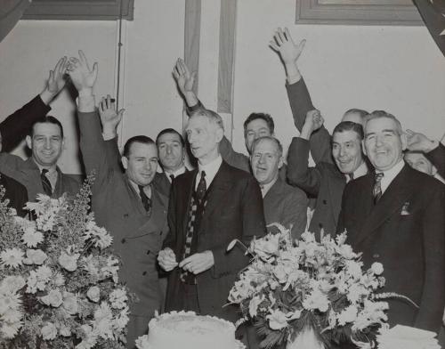 Connie Mack 75th Birthday photograph, 1937 December 23