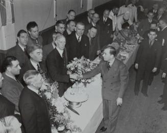 Connie Mack 75th Birthday photograph, 1937 December 23