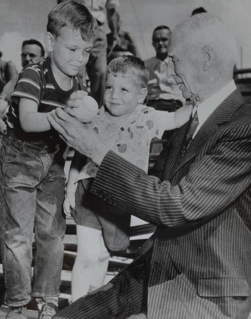 Connie Mack photograph, 1953 March 08