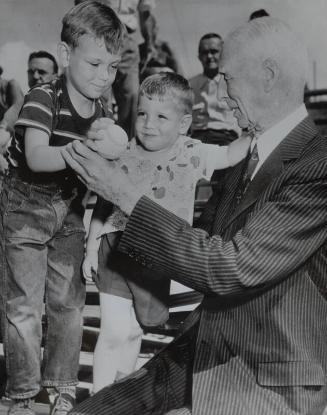 Connie Mack photograph, 1953 March 08