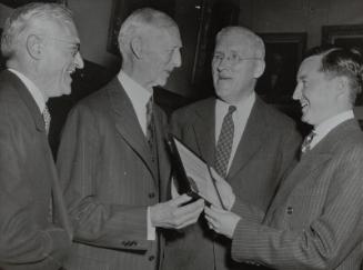 Connie Mack Receiving Award photograph, 1941 May 17