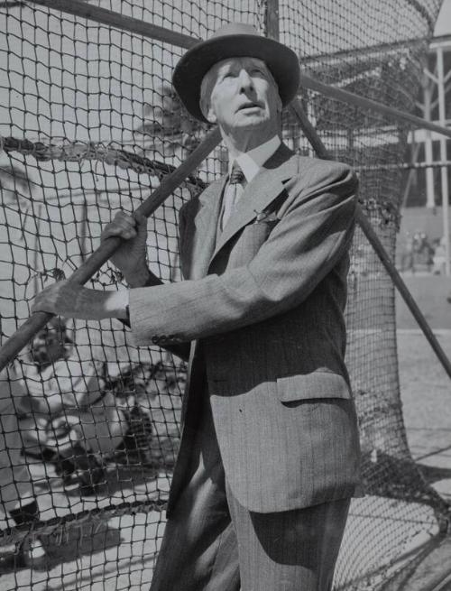 Connie Mack photograph, 1949 March 03