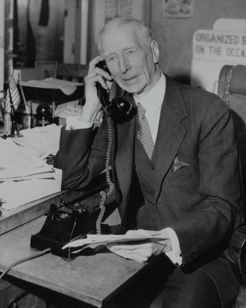 Connie Mack photograph, 1943 December 20