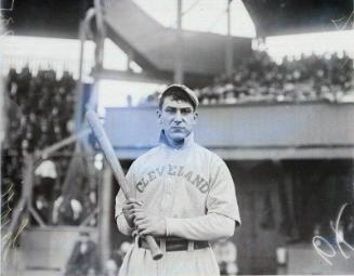 Nap Lajoie glass plate negative, between 1905 and 1912