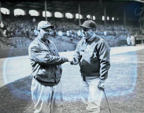 Bill Killefer and Lew Fonseca glass plate negative, between 1932 and 1933