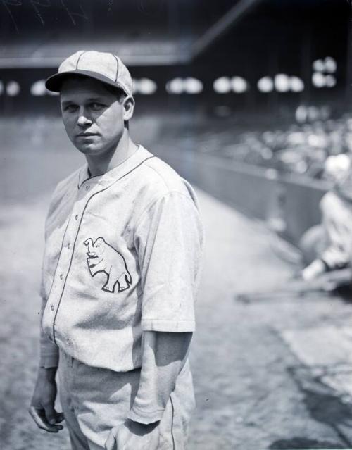 Jimmie Foxx glass plate negative, between 1925 and 1927