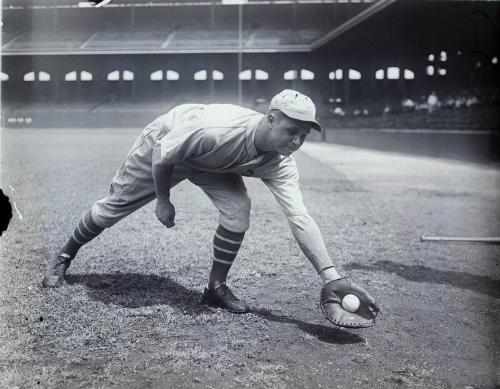 Jimmie Foxx glass plate negative, between 1928 and 1930