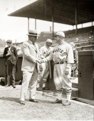 Roger Bresnahan and John McGraw glass plate negative, between 1926 and 1927