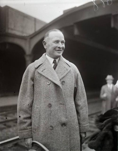 Frank Chance glass plate negative, undated