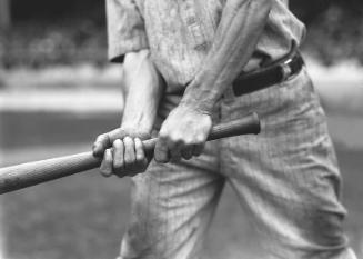 Honus Wagner Holding a Bat digital image, undated