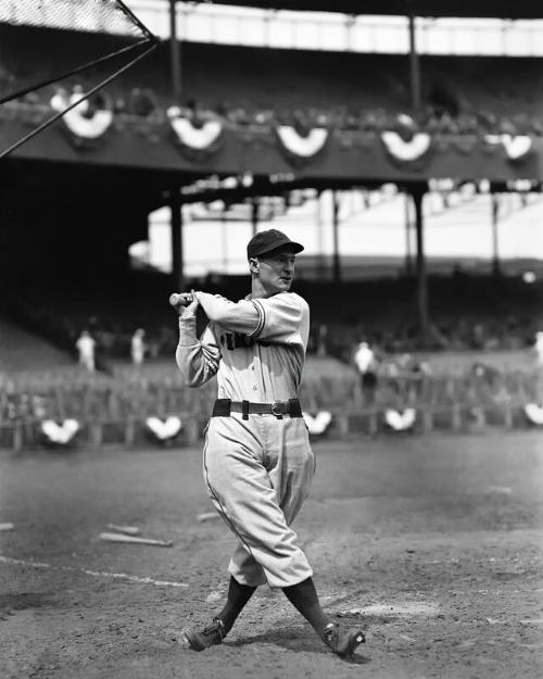 Lloyd Waner with Bat digital image, 1937