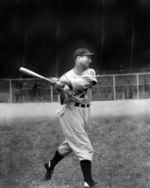 Paul Waner with Bat digital image, approximately 1942