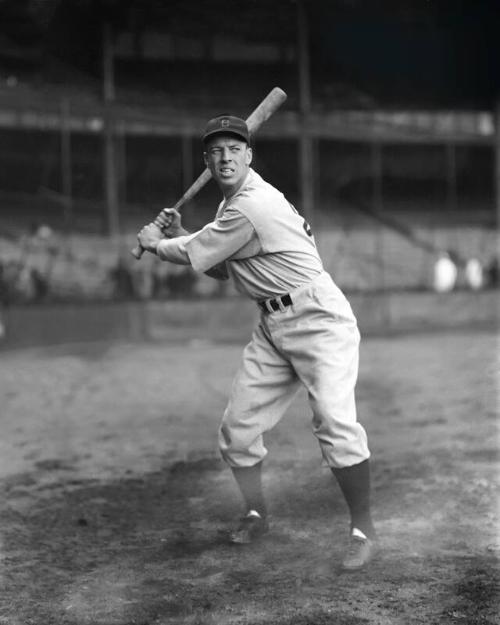 Billy Werber with Bat digital image, approximately 1935