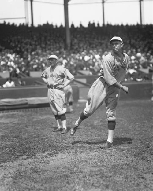 Ken Williams Throwing digital image, approximately 1918