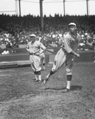 Ken Williams Throwing digital image, approximately 1918