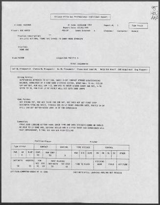 Bobby Abreu scouting report, 1995 July 05