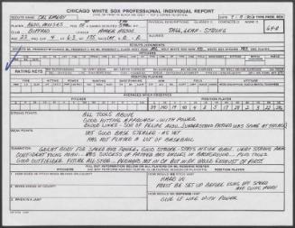 Moises Alou scouting report, 1990 July 09