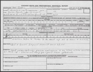 Clemente Alvarez scouting report, 1990 August 03