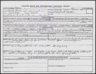 Clemente Alvarez scouting report, 1990