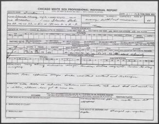 Clemente Alvarez scouting report, 1990 June 01