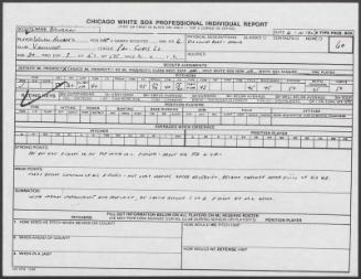 Wilson Alvarez scouting report, 1990 June 10